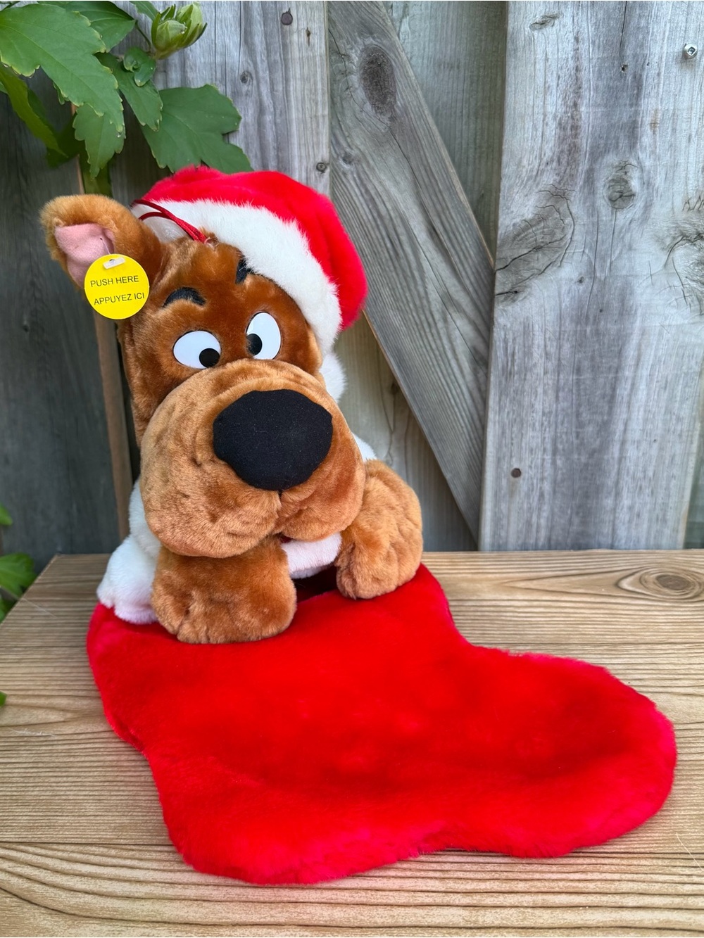 Scooby-Doo 2001 Cartoon Network Plush Christmas Stocking - Sound Only